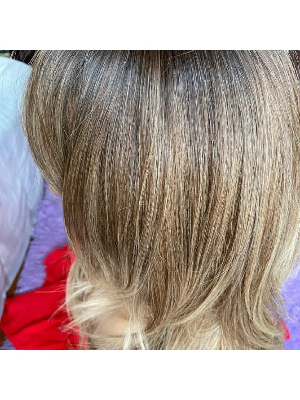 long Brown sugar a brunette blonde wig